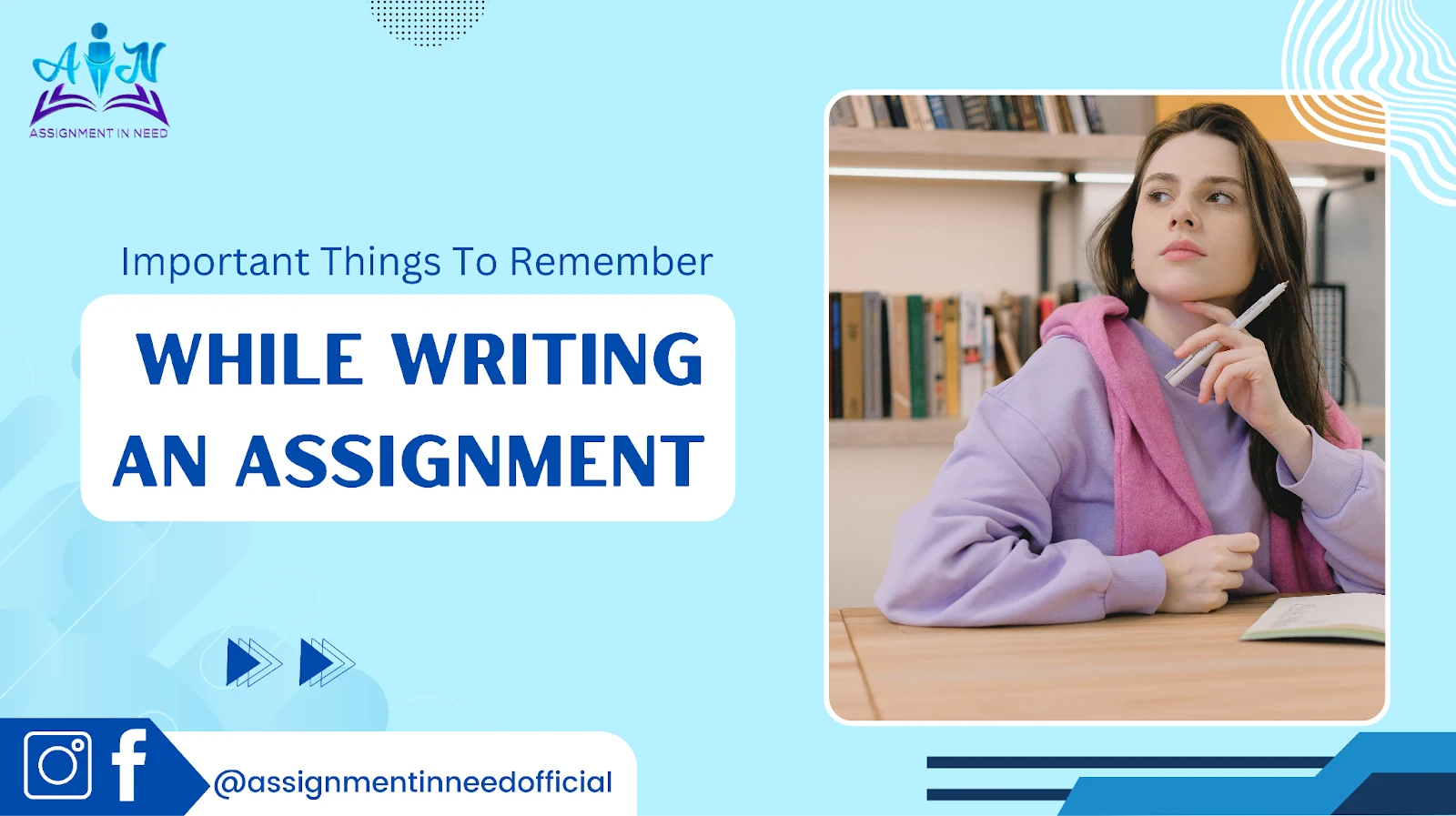 Important Things To Remember While Writing An Assignment